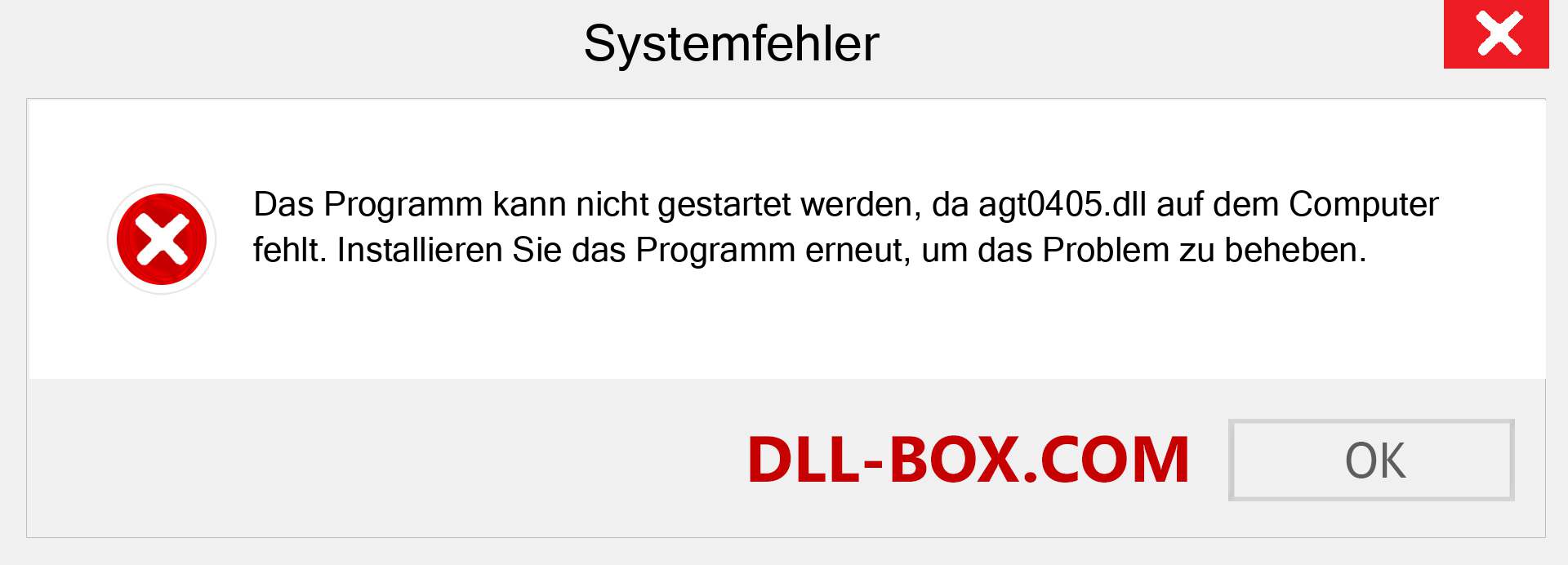 agt0405.dll-Datei fehlt?. Download für Windows 7, 8, 10 - Fix agt0405 dll Missing Error unter Windows, Fotos, Bildern