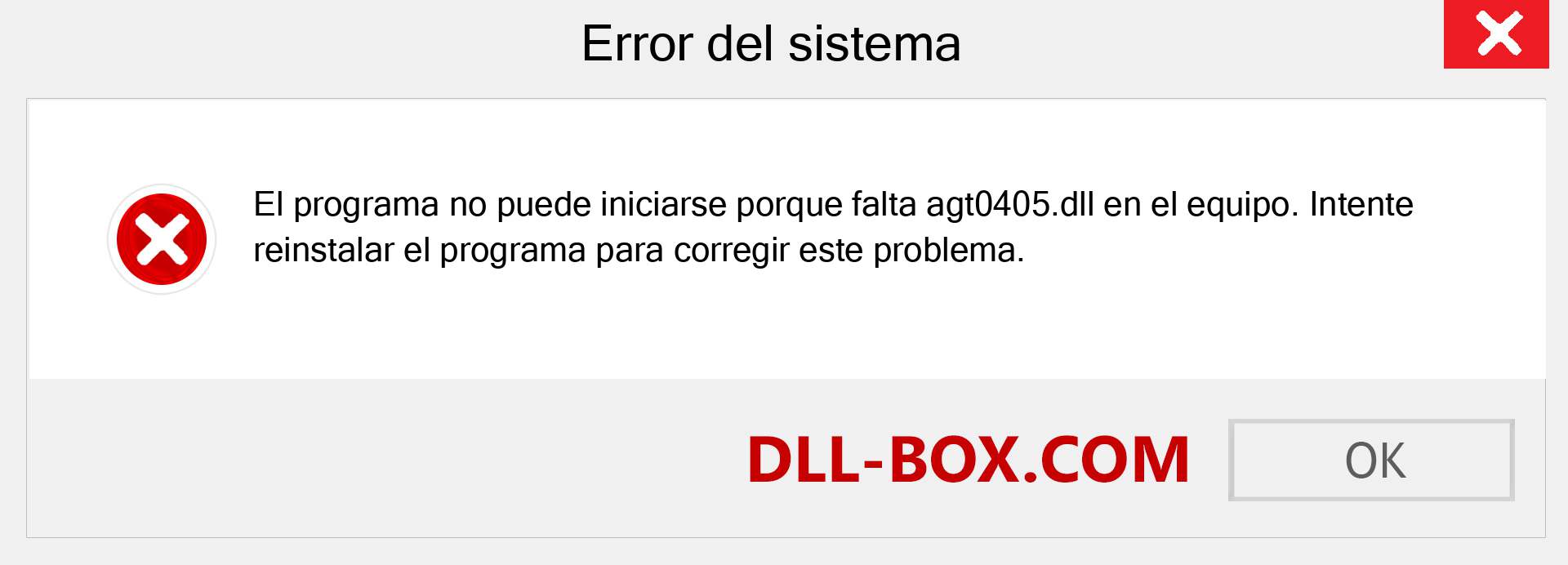 ¿Falta el archivo agt0405.dll ?. Descargar para Windows 7, 8, 10 - Corregir agt0405 dll Missing Error en Windows, fotos, imágenes